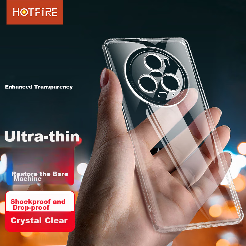 Чехол HotFire для Honor Magic5 Pro, силиконовый, прозрачный, противоударный, с защитой камеры