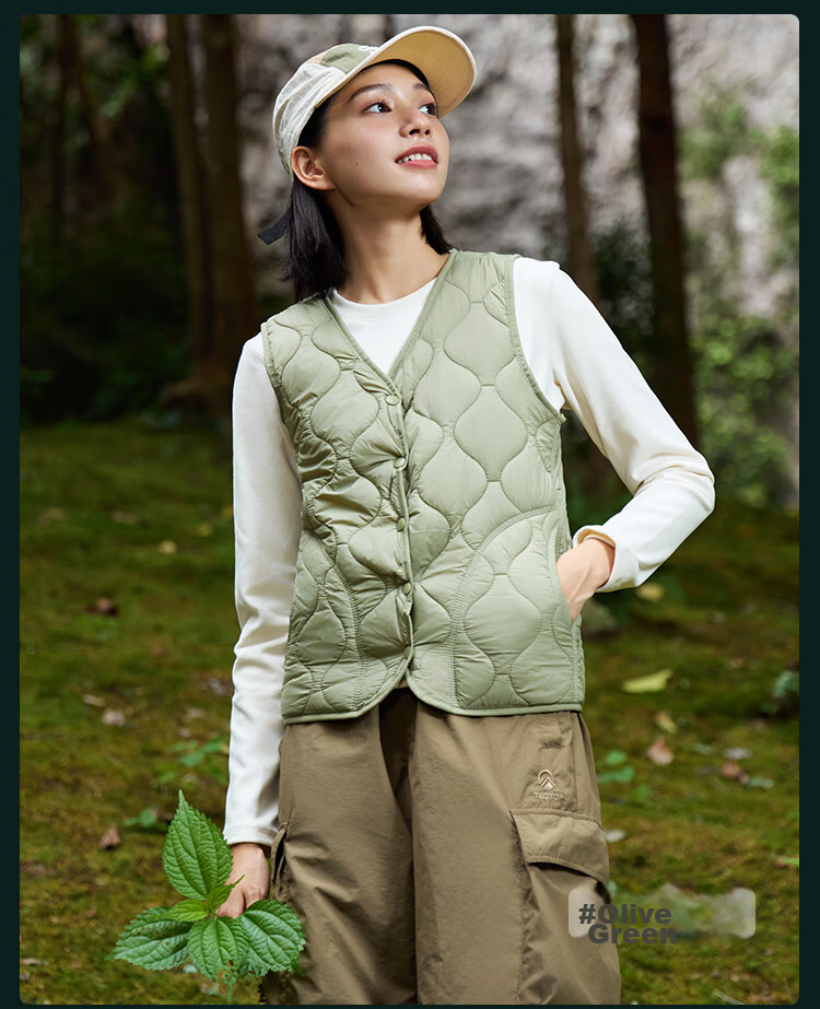 Xiongmaoxiangban Women's Wool Vest, Autumn And Winter Outer Wear, Warm Waistcoat, Fashionable And Stylish, High-Quality, New Model for 2025, Fleece-Lined And Thickened 18