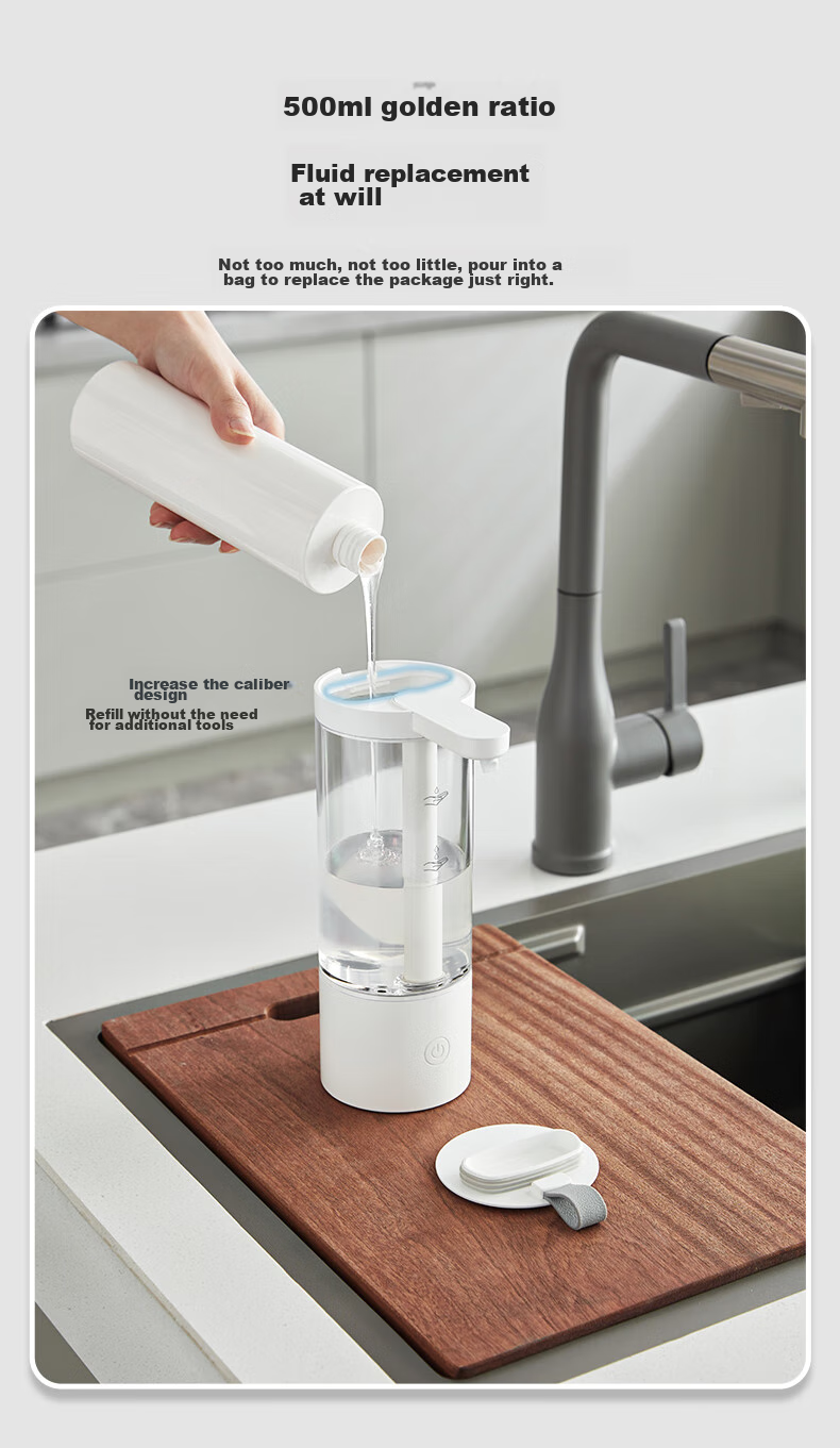 SUPOR Intelligent Automatic Dishwashing Liquid Dispenser, Multi-Functional Touchless Wall-Mounted Soap Dispenser for Mobile Phones And Other Surfaces 14