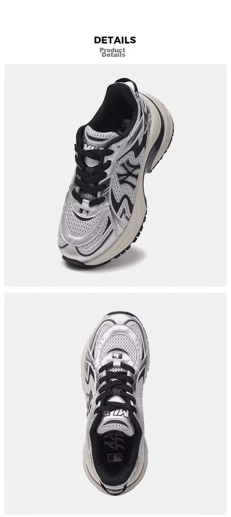 MLB Shoes for Men And Women, Dad Sneakers, Casual Sports Vans, KARINA Style 3ARNSPL4N-50GRS 11