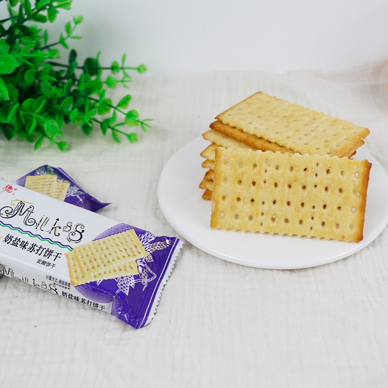 半球 苏打饼干奶盐味445g袋装休闲零食 
