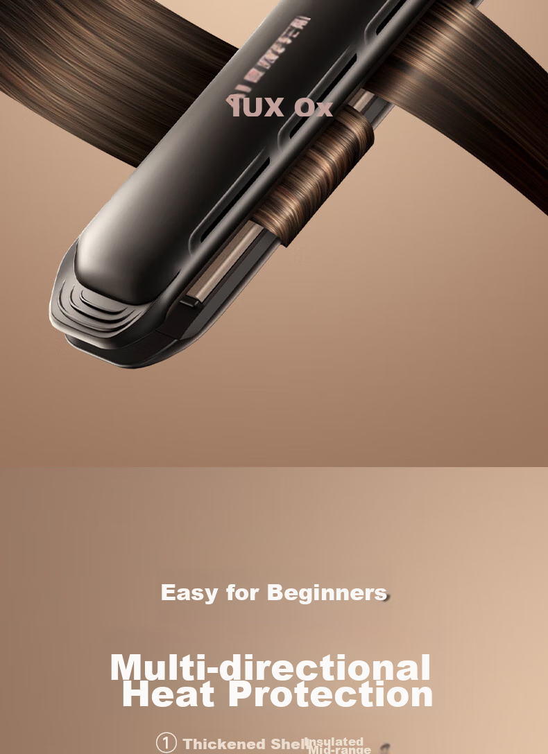 AUX Straight And Curling Iron, Dual-Use Negative Ion Hair-Friendly Anti-Scalding Flat Iron, Gift for Girlfriend's Birthday Present 22