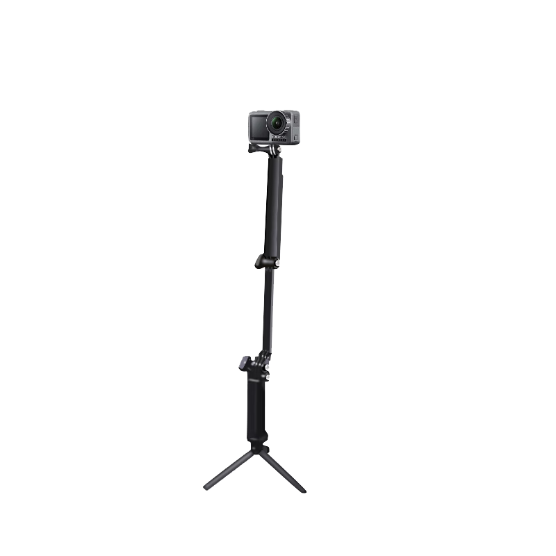 KYOTSU Three-Fold Selfie Stick, Compatible with GoPro13/12/11/DJI Action6/5pro/4, Universal Tripod Arm Bracket for Action Cameras, Portable Three-Legged Stand Accessory
