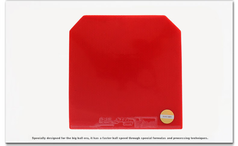 DHS Kuangbiao 3 Rubber, Pro Set Orange Sponge, Kuangbiao Three Table Tennis Racket Rubber, Red Hard 39mm Thickness 2.2 2
