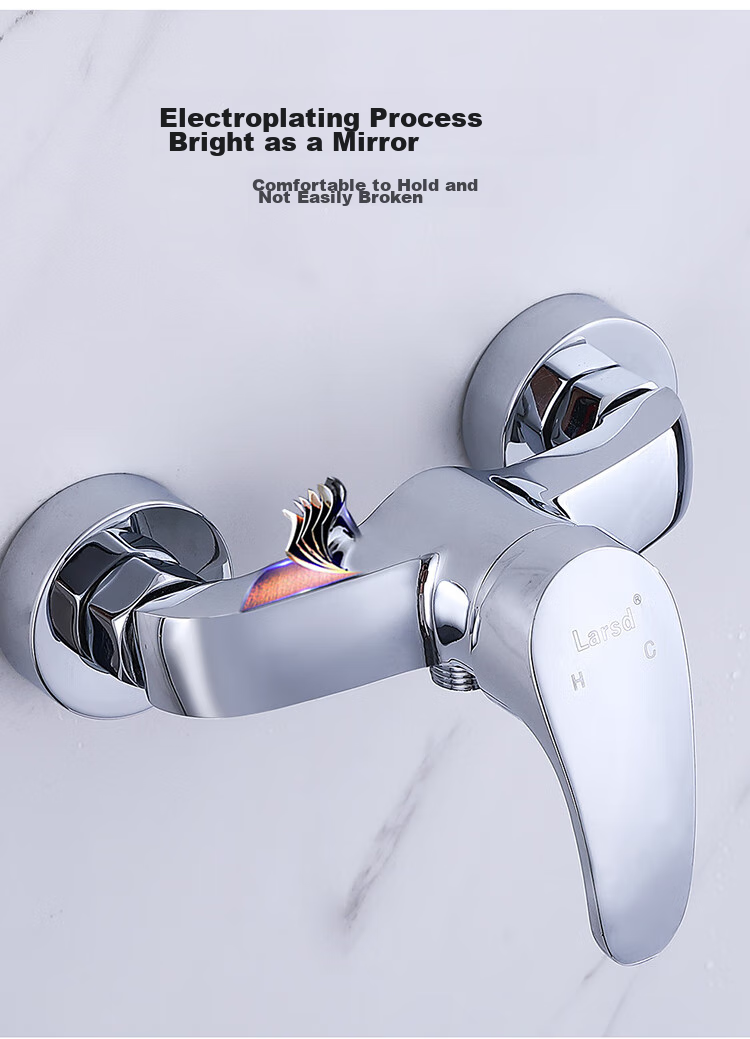 Larsd Shower Mixing Valve Set, Shower Faucet And Showerhead Set, Copper Body Bathroom Cold And Hot Mixing Valve LD72031 6
