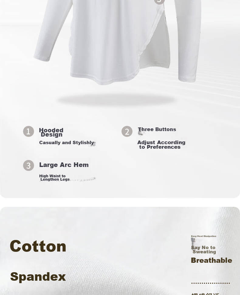 XUEXIMAN Yoga Wear Sports Top for Women, Loose-Fitting Elegant Quick-Dry Long Sleeve Outer Wear Casual Jacket, Hooded Pilates Fitness Clothing 3