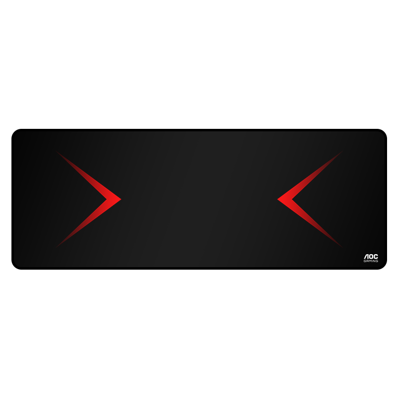 AOC GP510XL Feiyi Professional Gaming Mouse Pad Smooth Version 800*300*4mm High-Density Fiber Edge-Locked Keyboard Computer Desk Pad Red And Black