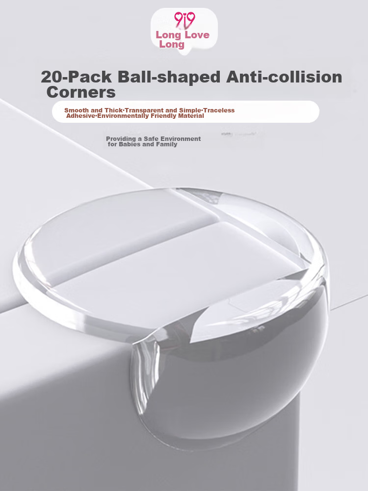 9I9 Baby Corner Guards, Child Safety Edge Protectors, Anti-Collision Furniture Corner Cushions for Tables And Beds, Protective Balls, 20 Pieces 1