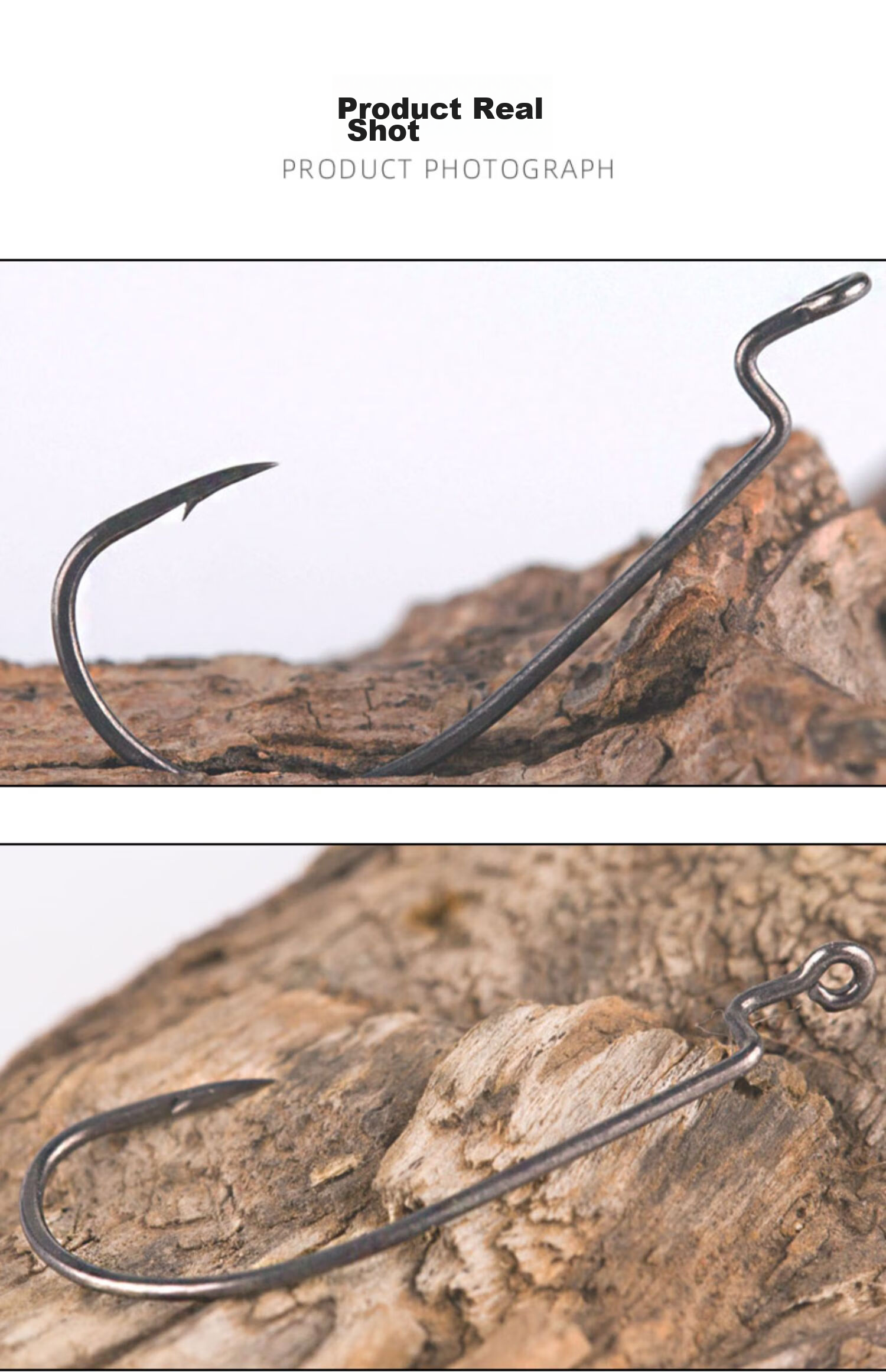 BKK 9005 Lingwu 2X Wide-Body Curved Hook for Largemouth Bass, Mandarin Fish, And Soft Lure Fishing Hooks 7