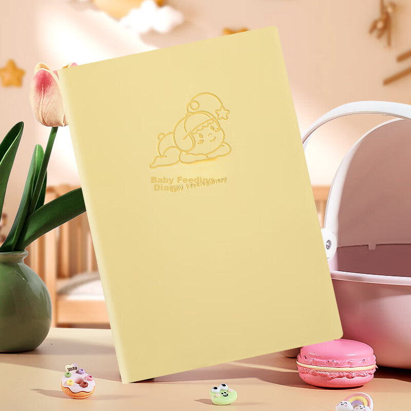 Jiaranheng A5 Baby Feeding Record Book, Infant Milk Feeding And Complementary Food Diary, Newborn Growth Development Record Manual, Daily Life Record Notebook, Feeding Diary, Yellow