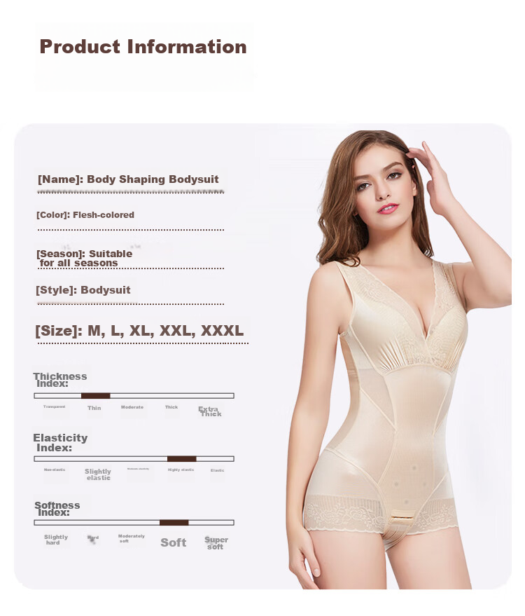 FitonTon Women's Shapewear Bodysuit, Thin, Butt-Lifting, Body-Shaping, Tummy Control, Postpartum Waist-Cinching, Slimming Underwear, One-Piece Shapewear 13
