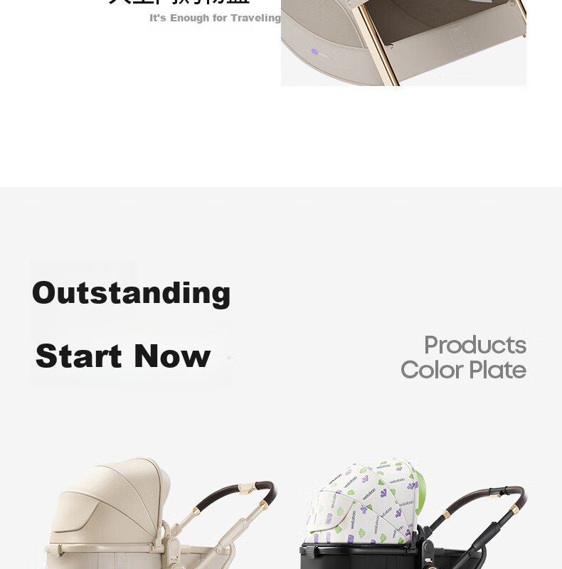Welebao Lightweight Stroller Organizer Bag, Mommy Bag, Baby Outing Multi-Functional Large Capacity Storage Accessory 36