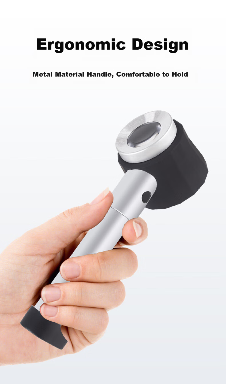 MIXOUT Magnifying Glass with High Magnification for Authenticating Liquor, Moutai, Antique Items, Stamps, with Light And Scale 9