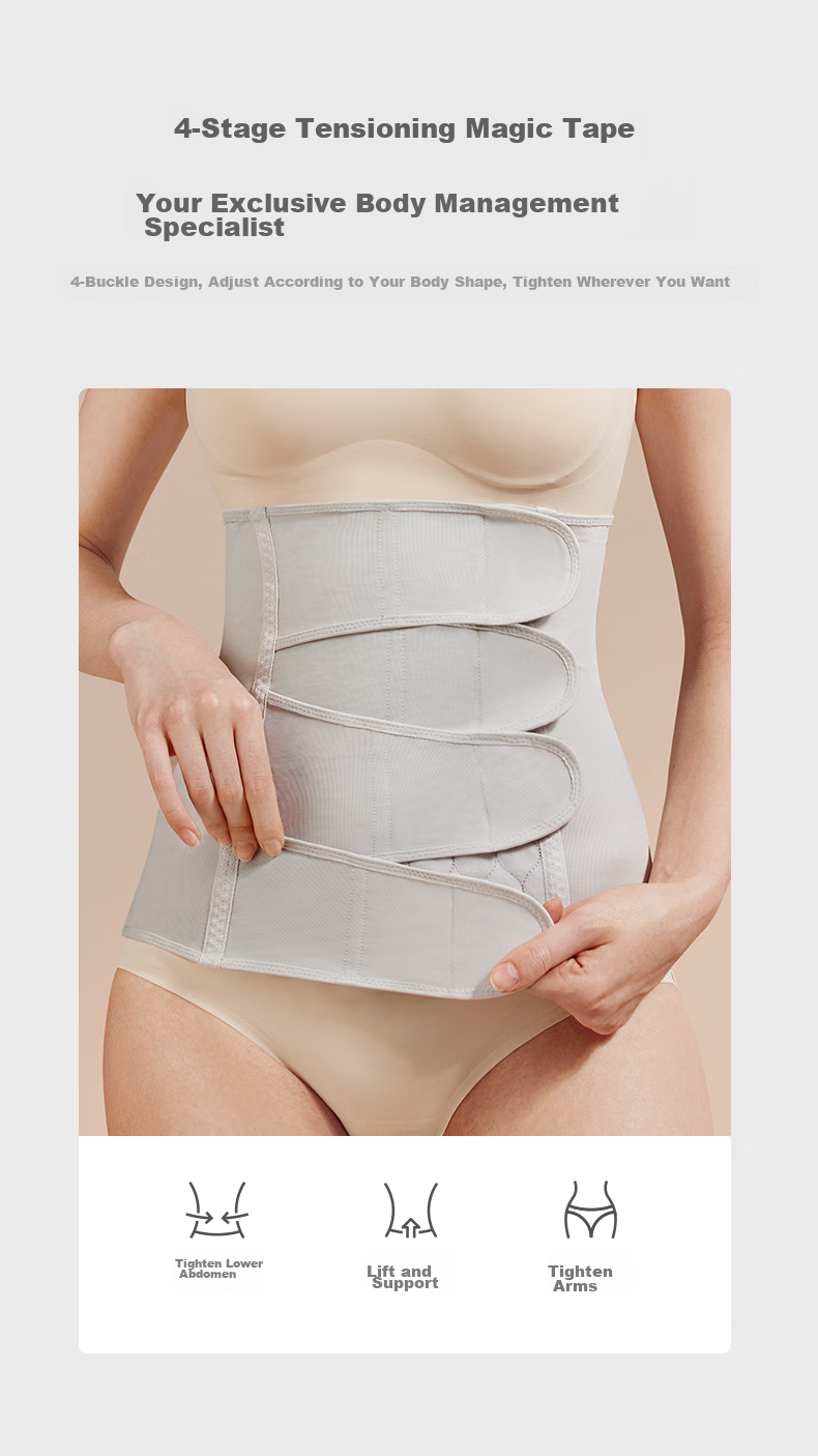 Babycare Postpartum Belly Wrap, Pelvic Shaping, Maternity Cesarean Section And Natural Delivery Waist Trainer, Abdominal Shaper, Listerine Modal Mulberry Silk, Size L 4