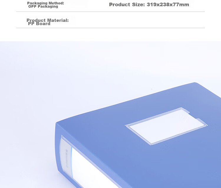 Deli 10 Pieces, 55mm A4 Plastic File Boxes, Thickened Document Boxes, Office File Storage, Accounting Supplies, Exam Organizer, Blue 4