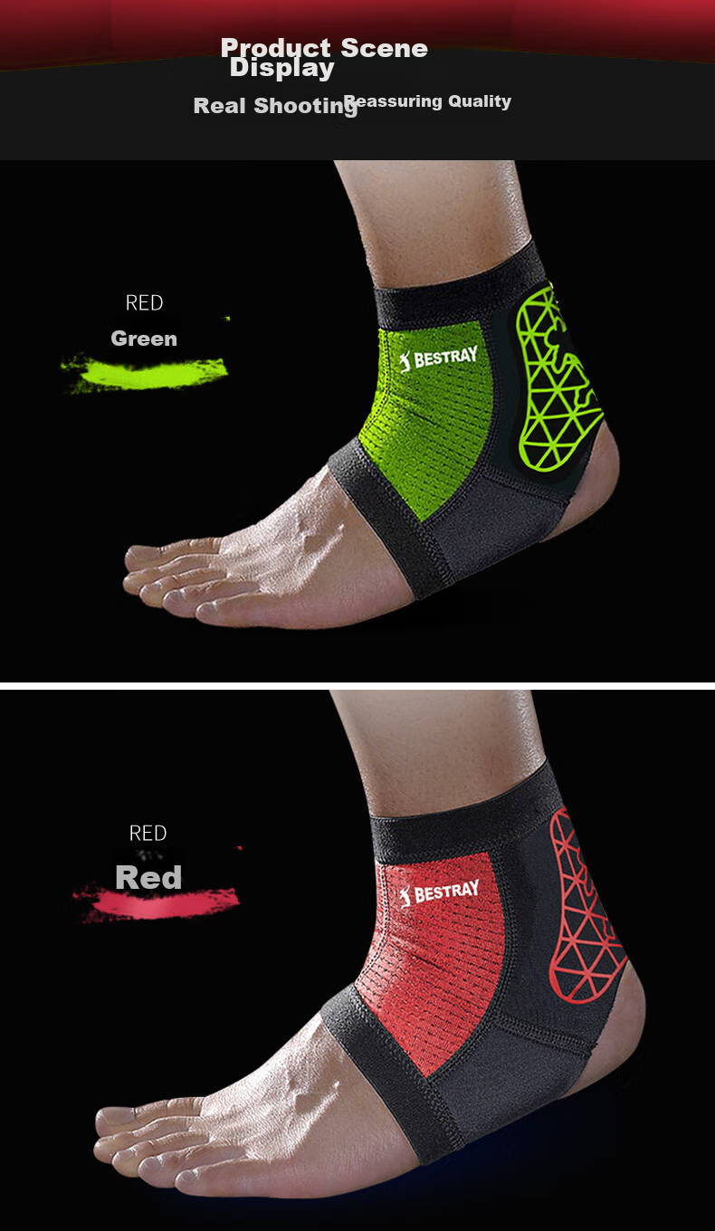 Bestray Ankle Support Brace for Sports, Sprain Prevention, Post-Injury Stabilization, Basketball, Soccer, Running, And Sprain Protectio 14