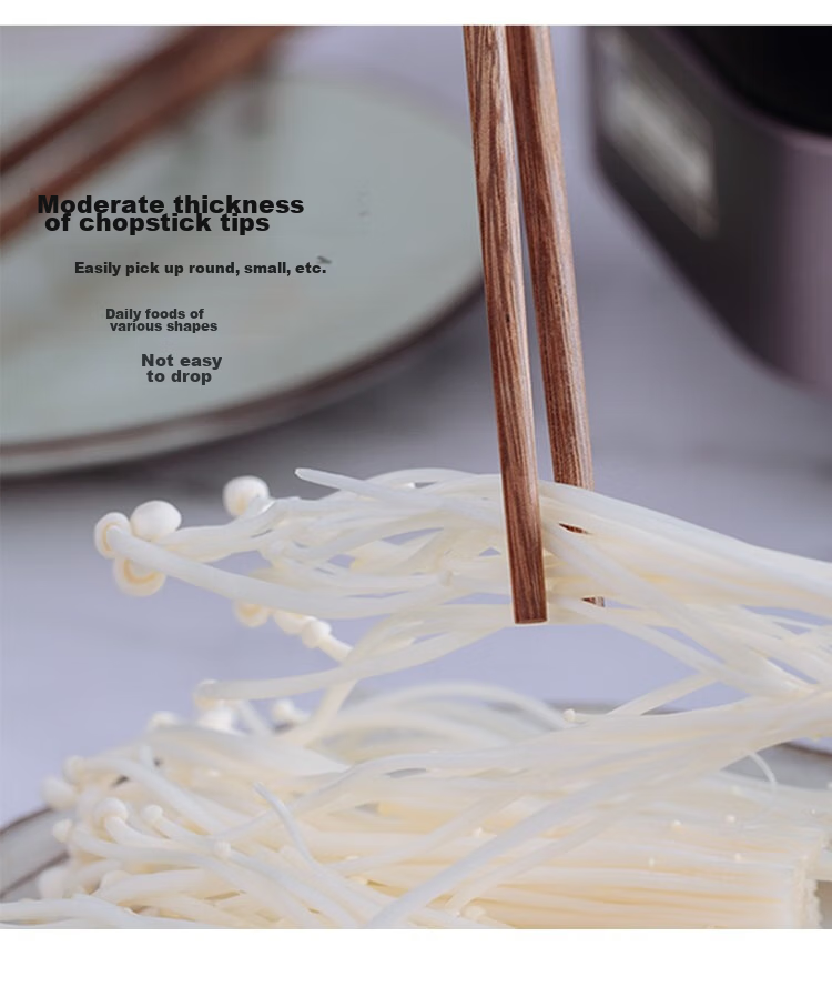 Banwushenghuo Fried Extended Chopsticks, 304 Stainless Steel Beech Wood Long Hot Pot Chopsticks, Heat-Resistant Anti-Scalding Noodle Scooping Oil Strip Cooking Chopsticks 9