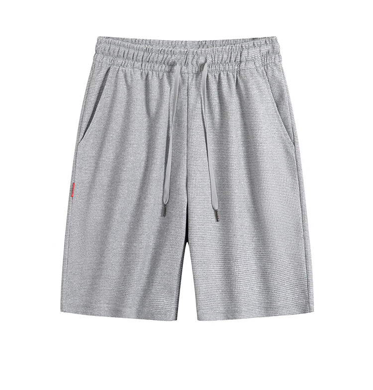 GENIOLAMODE Men's Shorts, Everyday Basic Solid Color, Drawstring, Loose Fit, Casual Comfortable Versatile Five-Point Pants 9