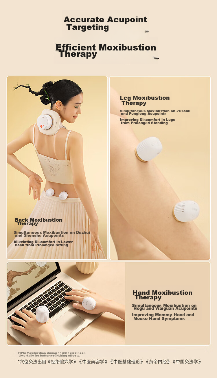 Breo Small Moxibustion Box Dual-Machine Version Reusable Moxibustion Tube Small Tube Moxibustion Portable Moxibustion Pot Home-Use Portable Moxibustion Device Birthday Gift for Parents, Mothers, Boyfriends, Girlfriends 8