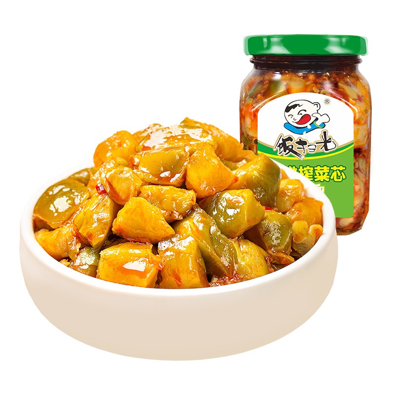 饭扫光榨菜 鲜嫩榨菜芯352g 下饭菜 香辣咸菜泡菜 拌饭拌面