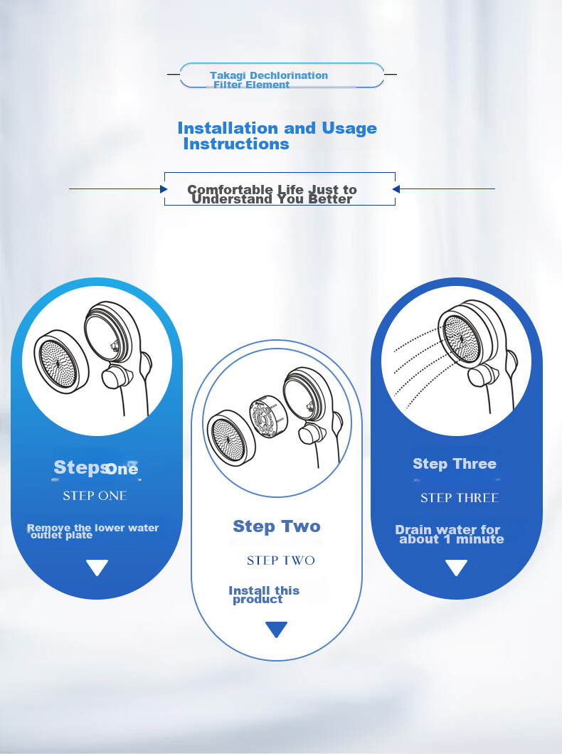 Takagi Shower Head Chlorine Removal Filter Cartridge, Purifying And Skin-Friendly JSC003 (2 Pieces Per Box) 9