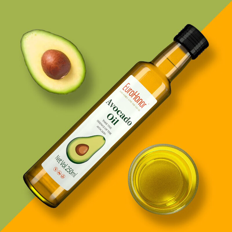 欧诺 核桃油+牛油果油+亚麻籽油搭配组合250ml低温压榨食用油儿童可用