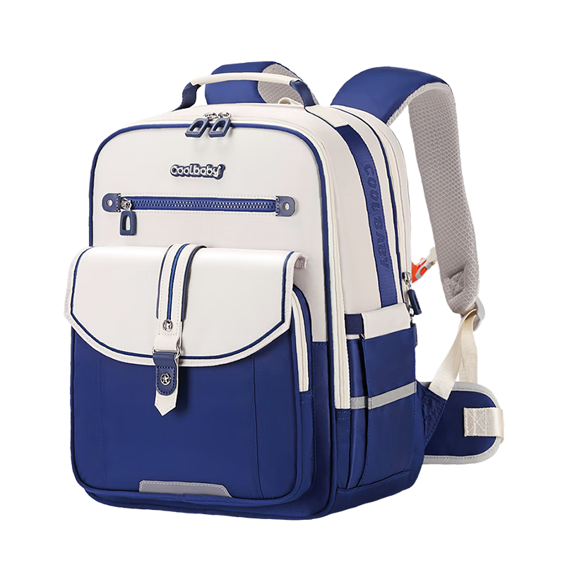 COOLBABY Schoolbag for Primary School Students with Cloud-Like Spine Protection And Weight Reduction for Grades 3-6, Stylish Lightweight Backpack for Boys And Girls