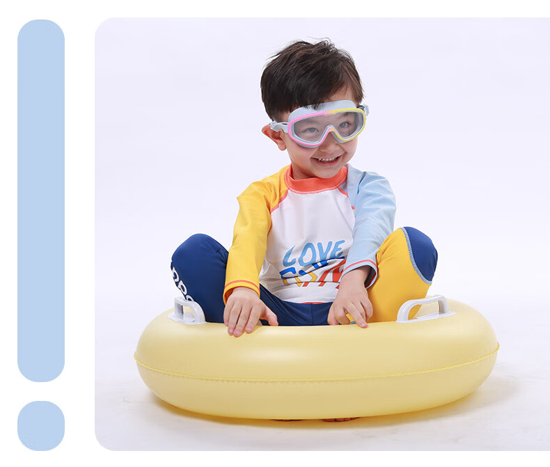 COCOLIC Children's Large Frame Swimming Goggles, Waterproof Anti-Fog HD Diving Equipment for Ages 3-12 CO-9100 PINK 11