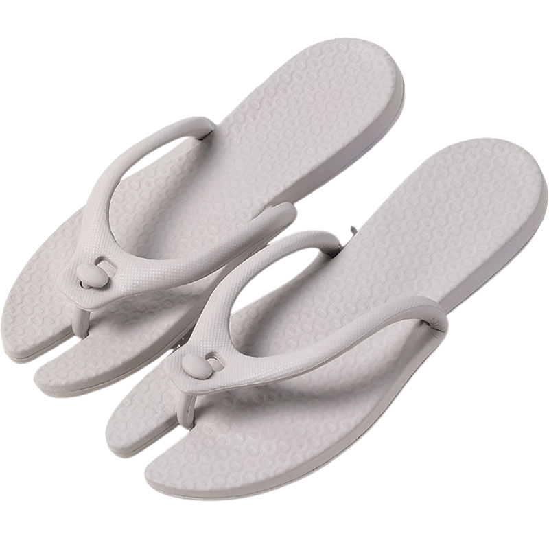BWNK Foldable Travel Lightweight Non-Slip Portable Flip-Flops for Men And Women, Couples Sandals, Folding Flip-Flops, Gray XL