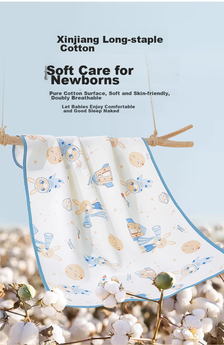 More Rabbit Baby Waterproof Washable Breathable A-Class Large Urine Pad for Boys and Girls Diaper Care Mat 70*100cm 5