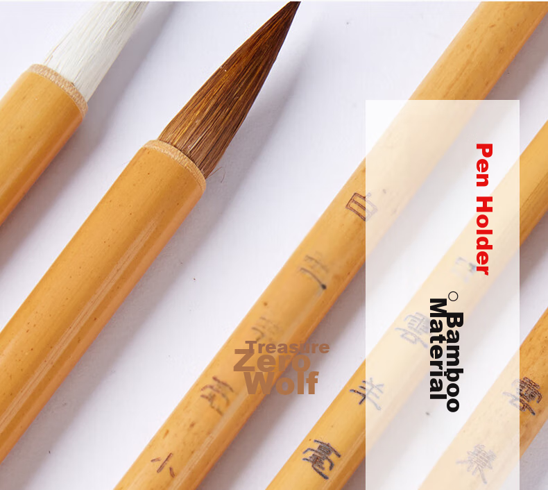 Liupintang Calligraphy Brush Set with Mixed Hair, Large And Small Regular Script for Students' Calligraphy And Chinese Painting, Beginner's Starter Kit with Ink, Ink Dish, Paper, And Four Treasures of The Study 18