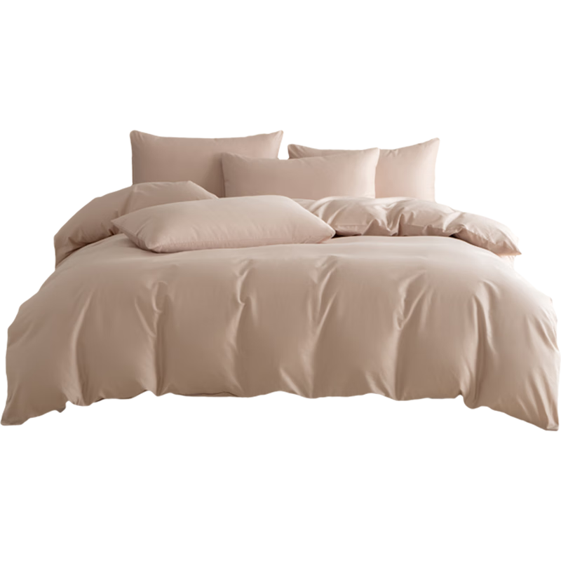 AMOR Antibacterial Class A Xinjiang Cotton Duvet Cover, Single Piece, Pure Cotton, Misty Gray Pink, 220x240cm