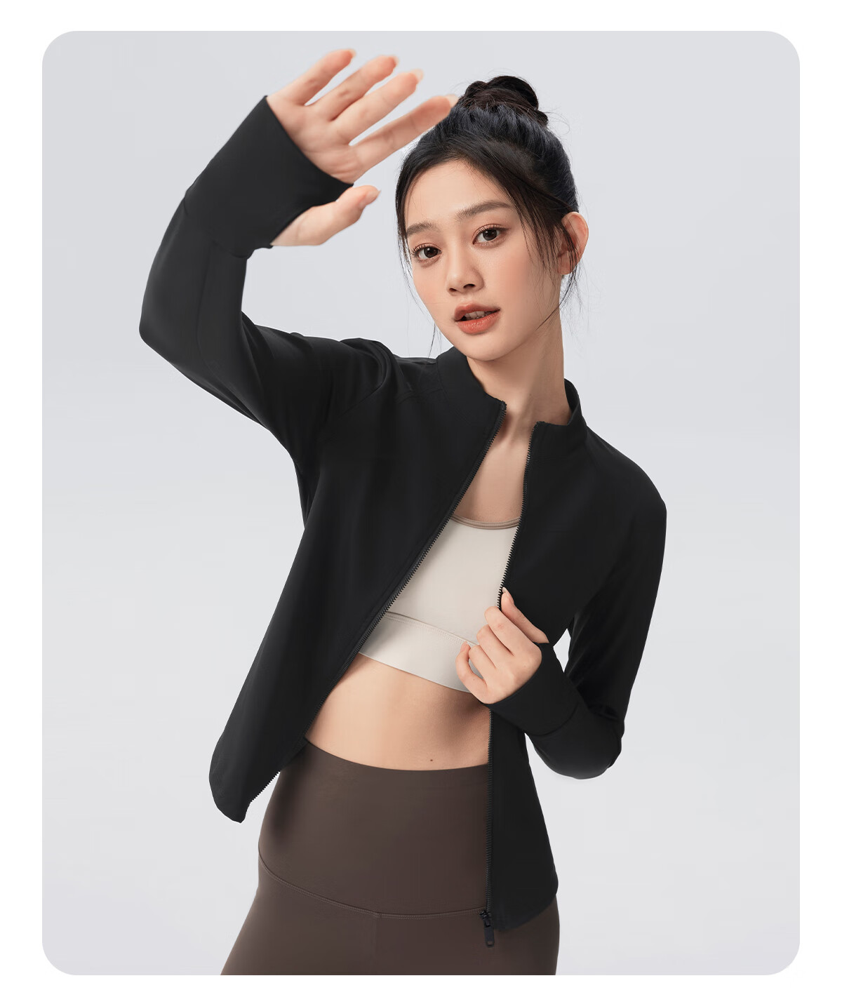 361° Women's Sports Jacket for Spring And Autumn, Running Fitness Wear with High-End Yoga Outfit, Long-Sleeve Athletic Top Coat 8