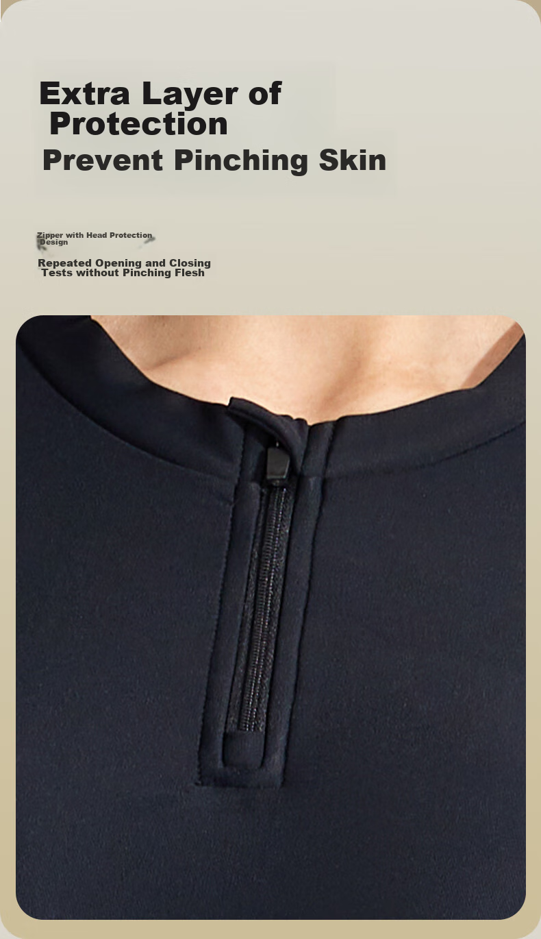 Keep Two-Piece Swimsuit for Women, Summer Long-Sleeve Sun Protection Conservative Slimming Hot Spring Swimwear, Night Black, XL 6