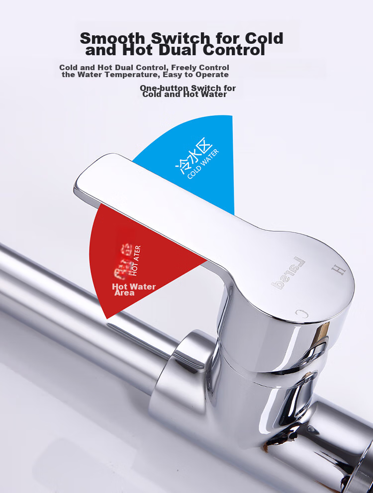 Larsd Kitchen Faucet, Hot And Cold Vegetable Washing Sink Faucet, Copper Body Rotatable Dishwashing Basin Tap F025 10