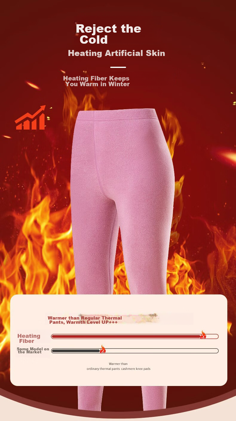 XUEXIMAN Graphene Women's Pants, Autumn And Winter Thermal Leggings, Large Size High-Waist Knee Protection Base Layer Pants 6