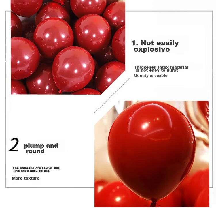 Abaoli Wedding Balloons, Wedding Scene Decoration, Birthday Backdrop, Proposal Decoration, Red Balloons, Complete Wedding Supplies 8