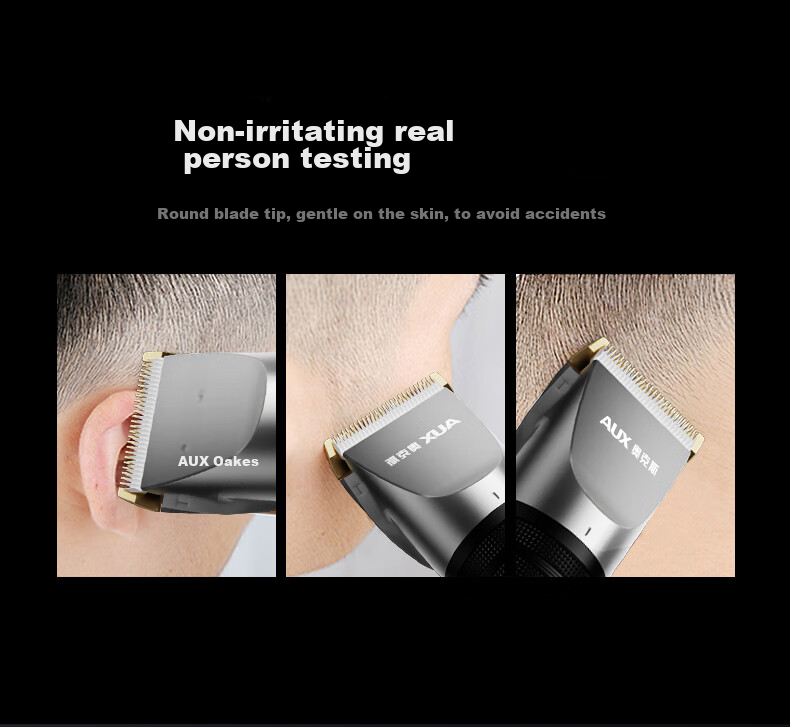 AUX Hair Clipper, Home Electric Shaver for Adults And Children, Self-Haircut Tool with Push-Head, Electric Hairdressing Set, Complete Hairdressing Kit 10