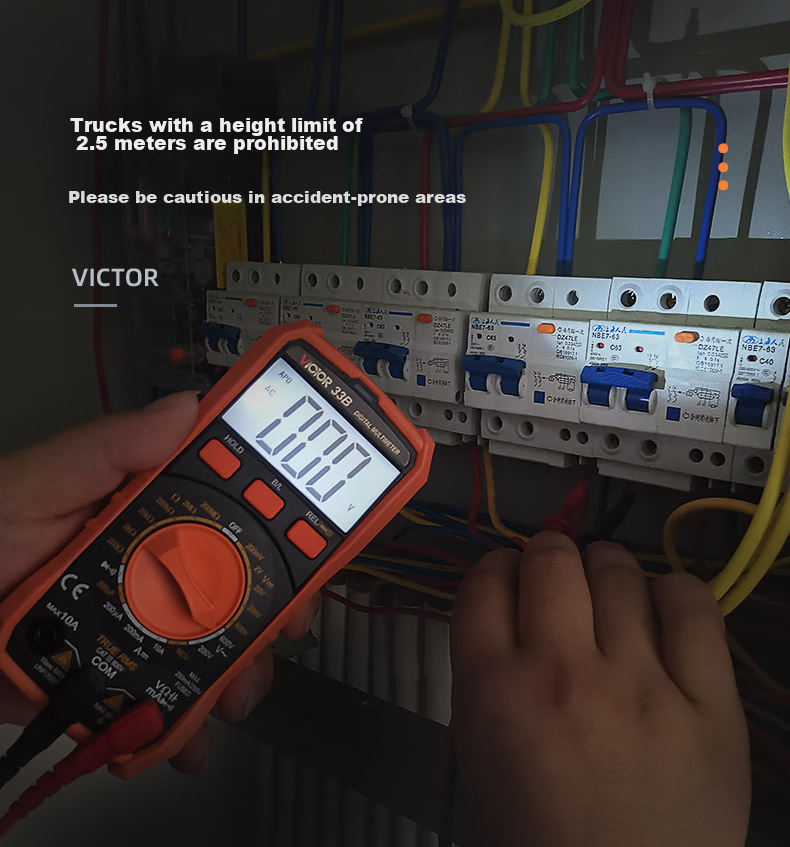 VICTOR Pocket Digital Multimeter, Portable Multi-Function Meter with Backlit Display, Universal Meter for Home Use, VC33B 5