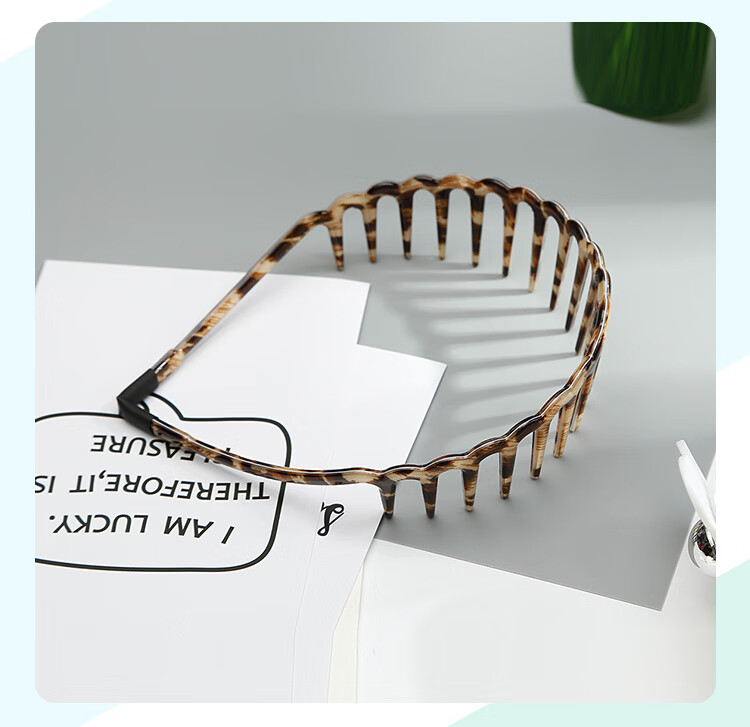CHIMERA Acetate Hairband with Texture, High-End Hair Clip for Women's Bangs And Ponytail, Hair Accessory, Birthday Gift for Girls 15