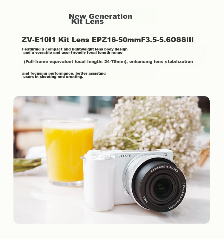 SONY ZV-E10 II APS-C Mirrorless Camera, Filter Direct Output, White Standard Kit (ZV-E10M2K ZVE10 Second Generation) 20