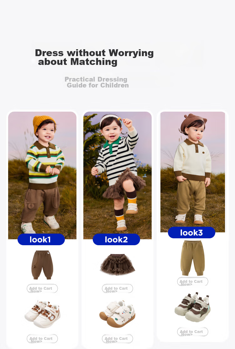 Minibala Children's Sweater for Boys And Girls, New Autumn/Winter 2024 Knitted Sweater Collectio 4