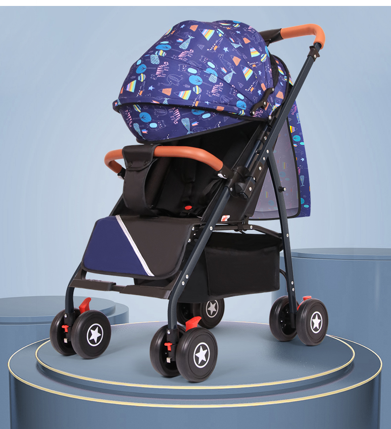 ANGI BABY Stroller: Reclining, Foldable, Shock-Absorbing, Reversible Umbrella Stroller with One-Click Folding And All-Wheel Drive for Toddlers 21