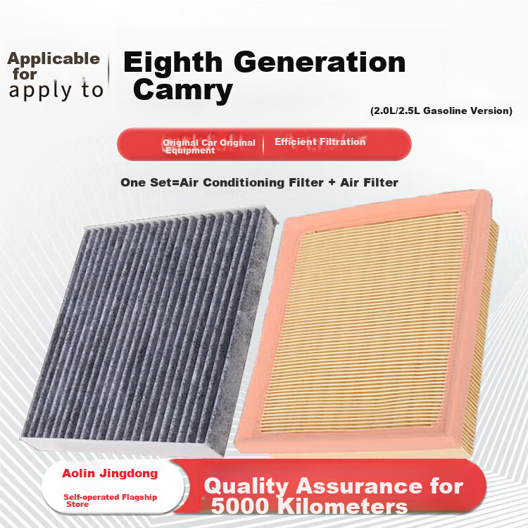 Aolin Air Conditioning Filter + Air Filter Cleaner for 2018-2026 Camry 2.0L/2.5L Gasoline Versio 1