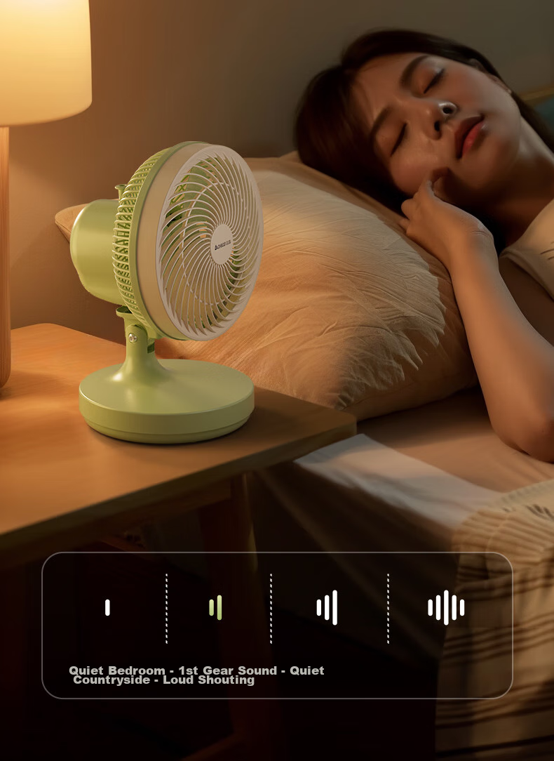CHIGO Electric Fan/Table Fan/Small Fan/Desktop Fan Home Student Dormitory Office Quiet Energy-Saving Oscillating Small Fan 17