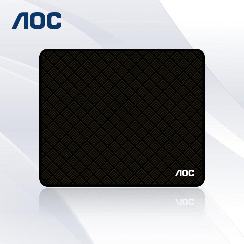 AOC Full-Property Series Gaming Mouse Pad Small Size 300*250*3mm Thickened with Locked Edges for Office Keyboard Computer Desk Pad M103/93 Matte Black