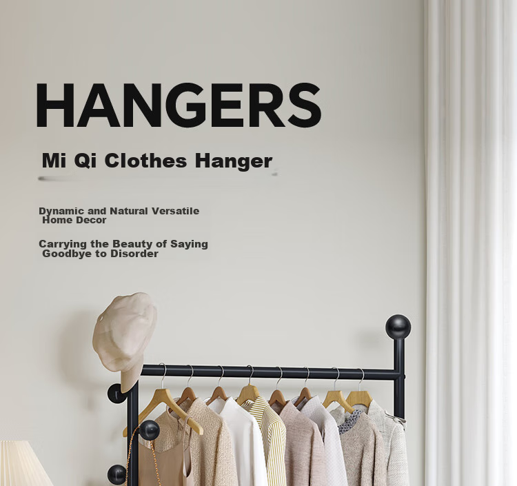 Yicainianhua Coat Rack, Floor-Standing Clothes And Hat Stand, Multifunctional Hanger, Bedroom Storage Rack, Clothes Drying Rack (Miqi) 2383 4
