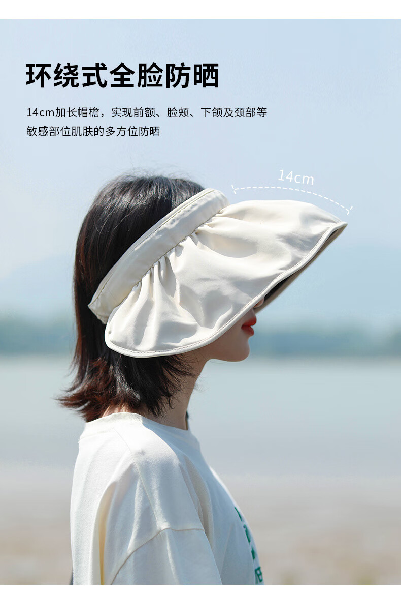 DUSENNA Summer Outdoor Sun Hat, UV Protection Hat for Women, Shell Hat, Visor Cap, Fisherman Hat, Anti-UV Sun Hat 3