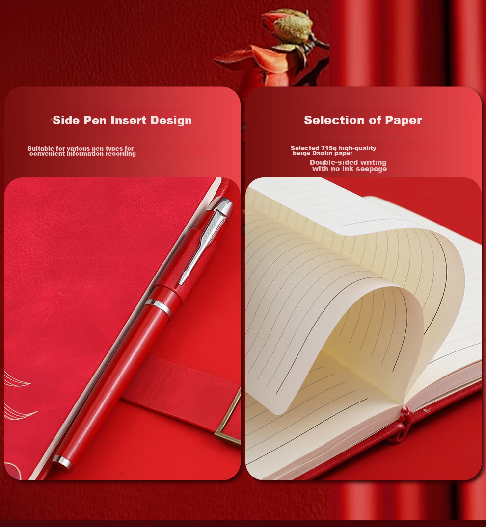 Faramon Mid-Autumn Festival Gift, Chinese-Style High-Quality Notebook Gift Box, A5 National Trend Journal Gift Box, Premium Gift for Teachers And Classmates, Corporate Gifts Customizable 10