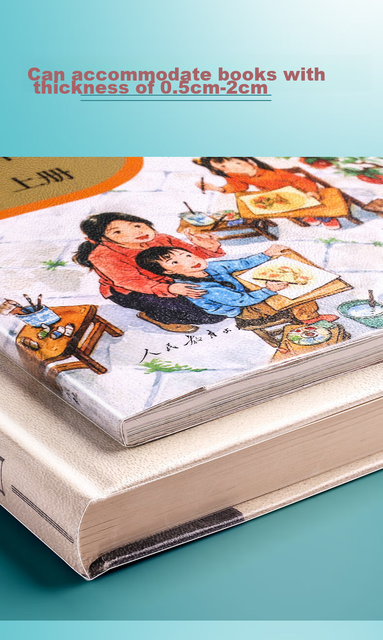 Jianfan 30 Pieces Multi-Size Book Covers, Self-Adhesive Transparent Frosted Book Jackets, School Medium-Sized Protective Covers, Thickened Stickers for Textbooks, Universal Waterproof Book Covers for Primary School Students 4